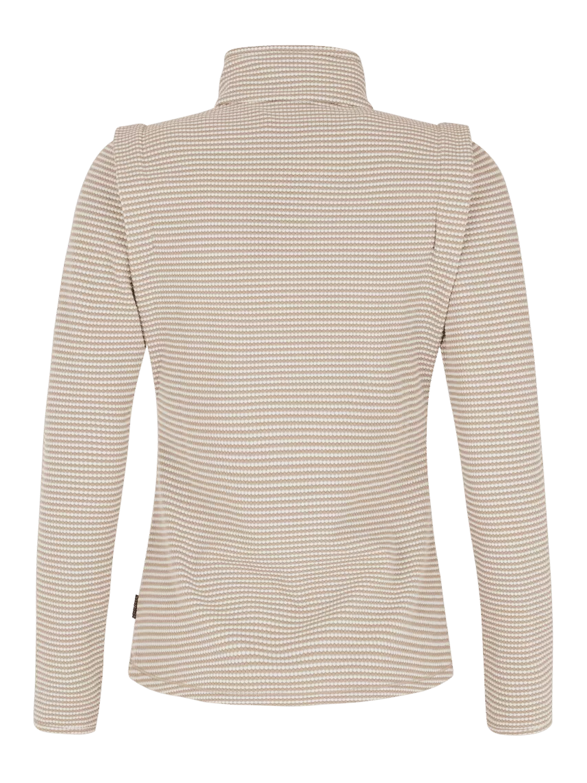 PRTIVORY 1/4 zip active top BambooBeige