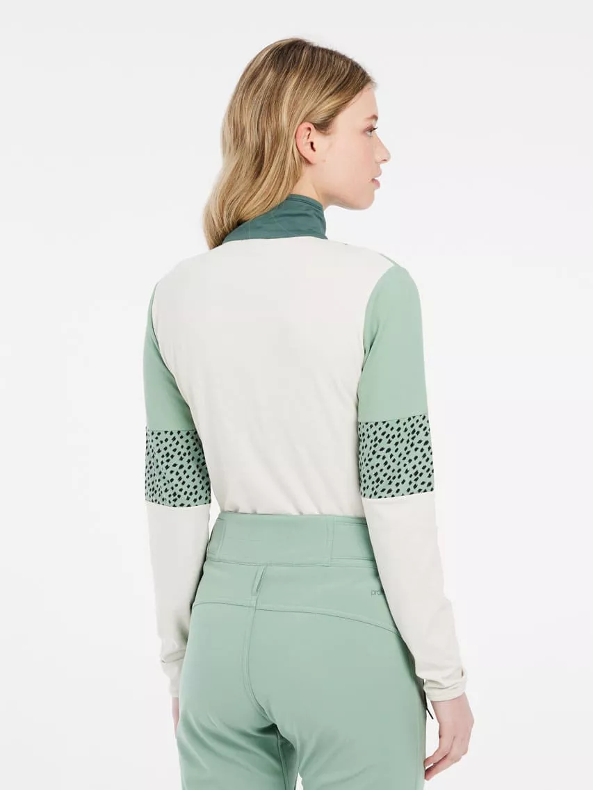 PRTMORPH 1/4 zip active top Evergreen