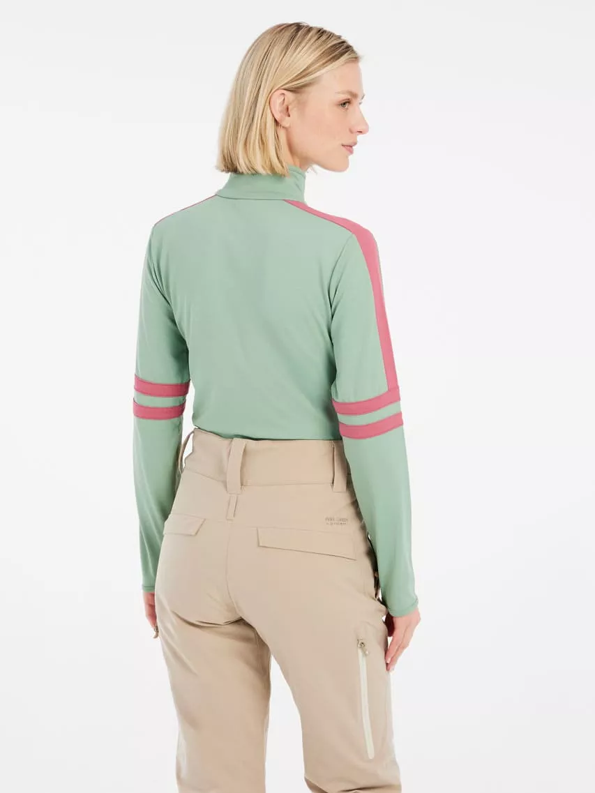 PRTPRUE 1/4 zip active top Green Baygreen