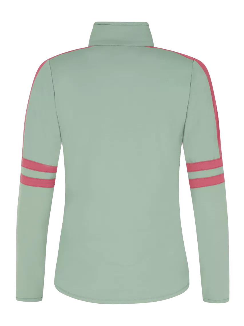 PRTPRUE 1/4 zip active top Green Baygreen