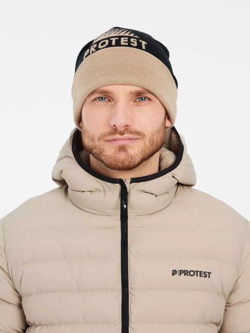 PRTBASSO outdoor pufferjacket BambooBeige