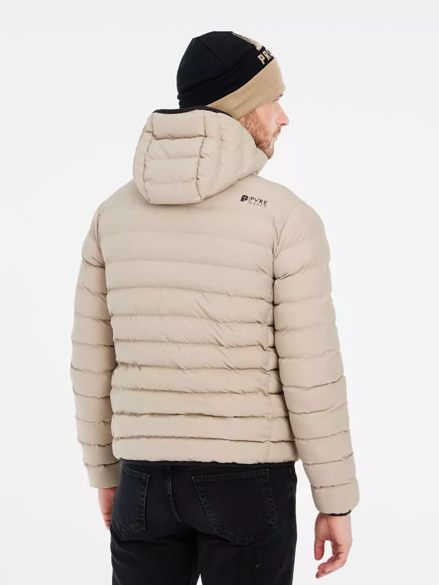 PRTBASSO outdoor pufferjacket BambooBeige