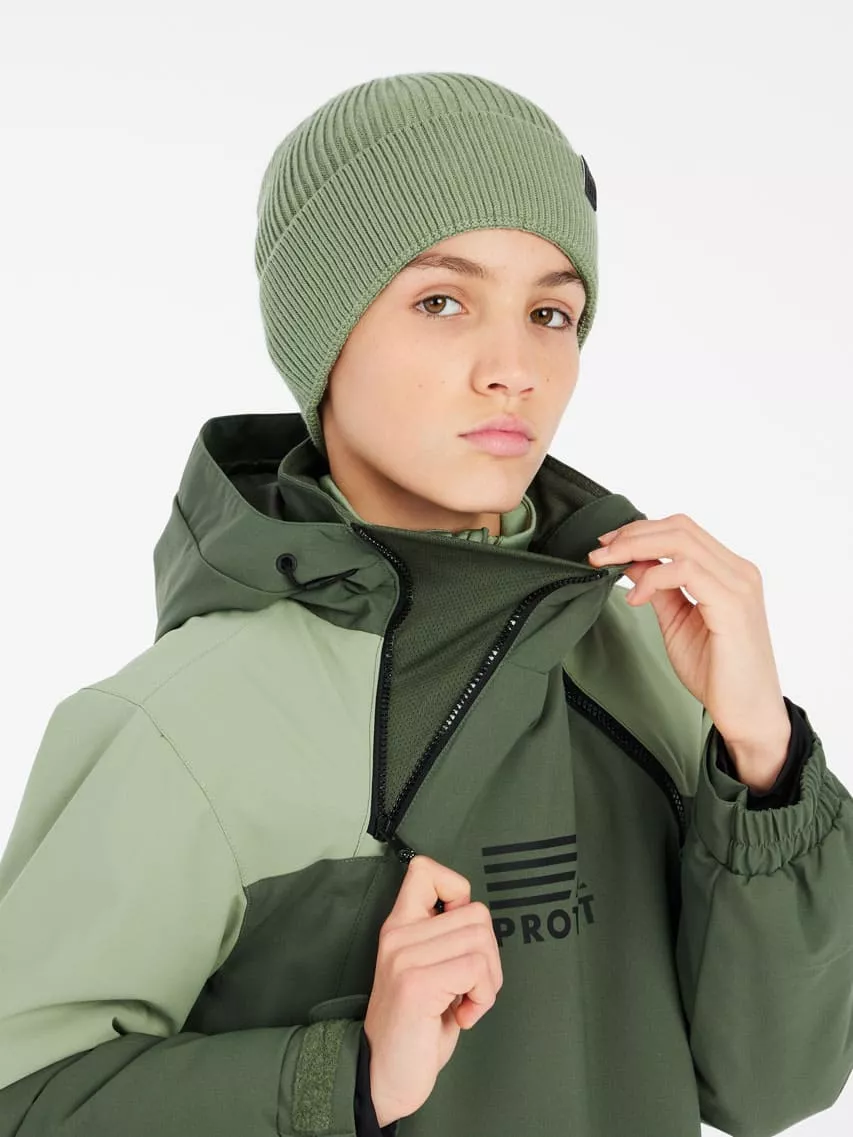 PRTWARK JR snowjacket Marl Green